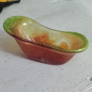 Colorful Glass Trinket Dish